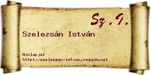 Szelezsán István névjegykártya
